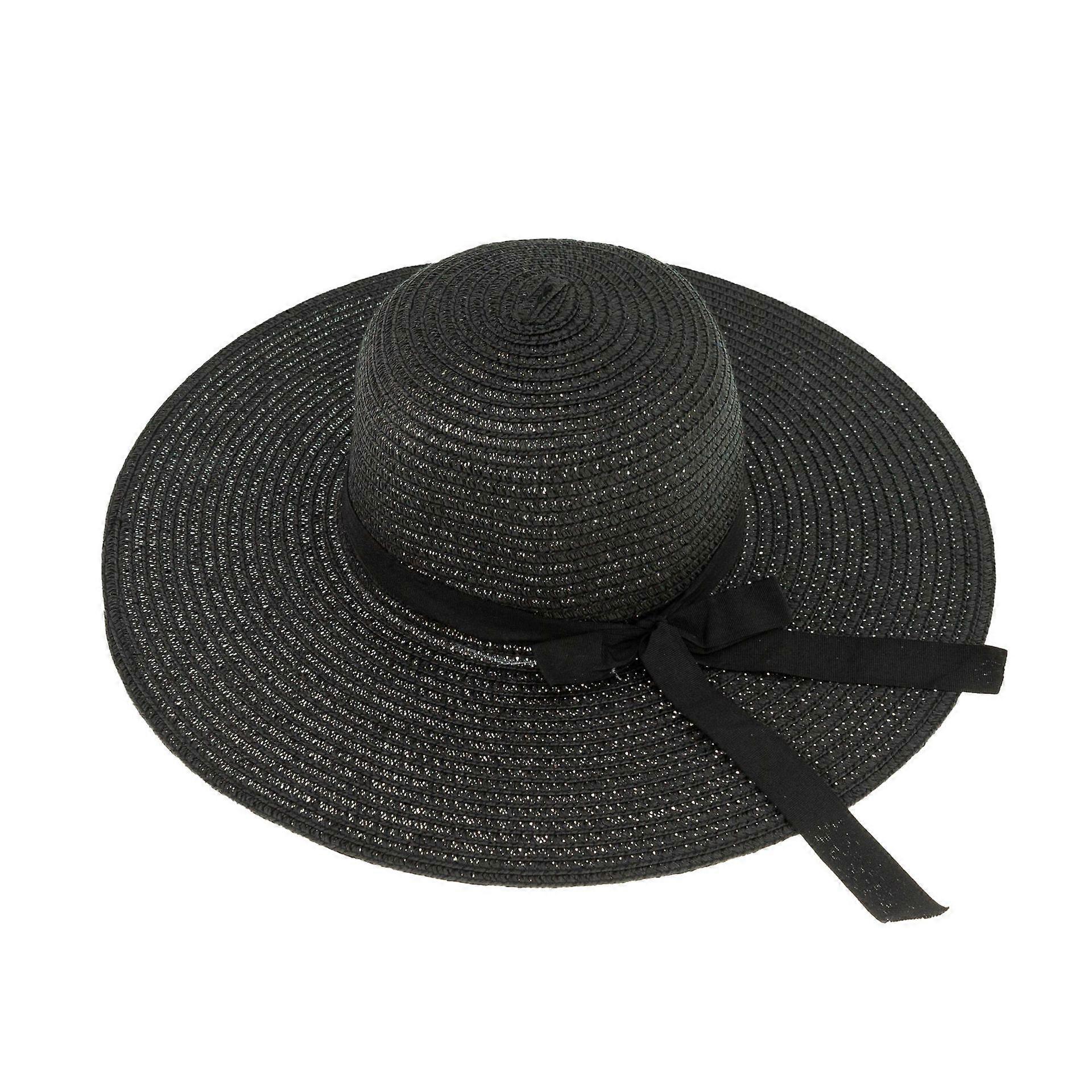 Bow Knot Big Brim Sunshade Straw Hat Big Sunhat With Bow