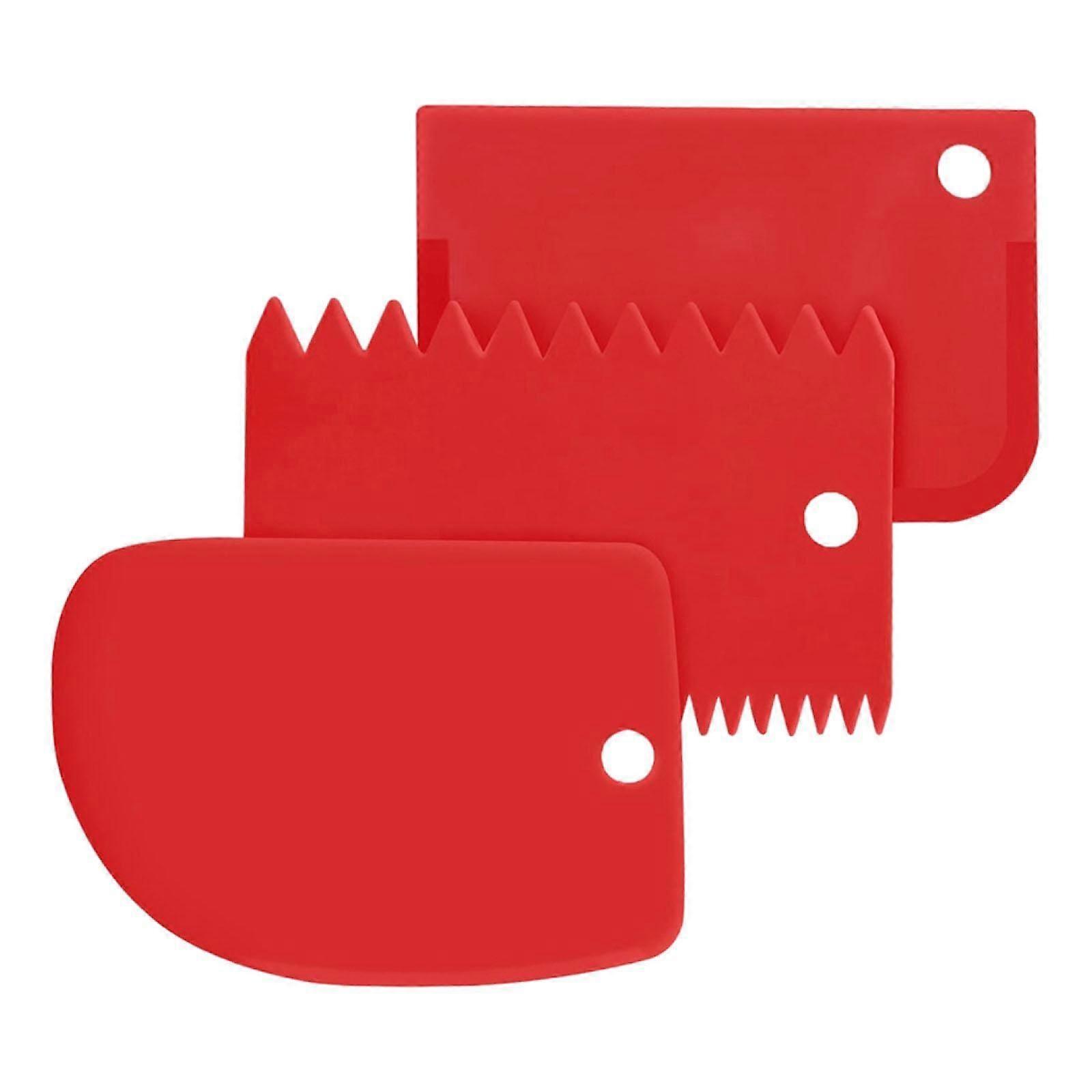 3Pcs Dough Scrapers Nonslip Cooking Utensils for Professional Modeling Bread