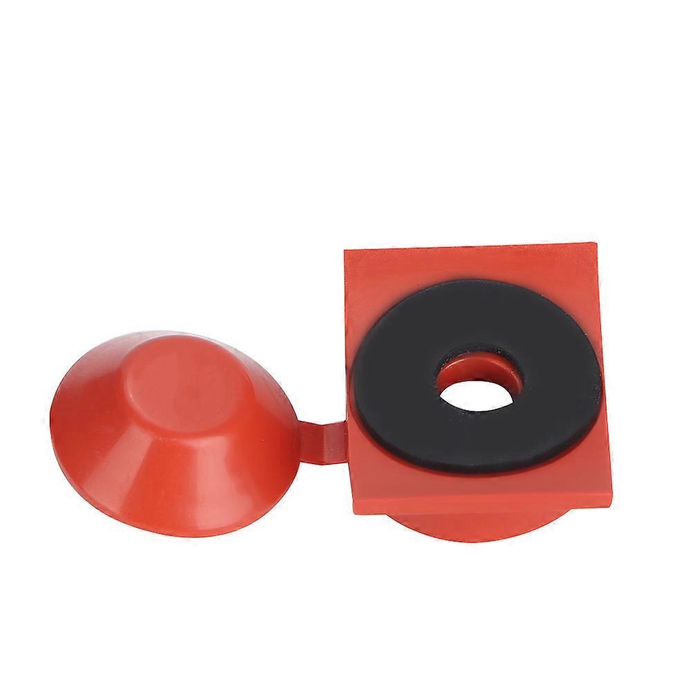 100Pcs Arc Screw Covers Waterproof PP Screw Shield Cap Lid(Orange)