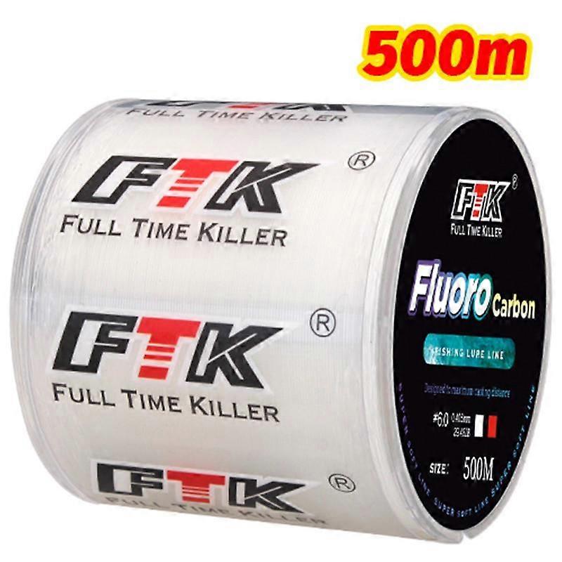 FTK 500m Multicolor Fishing Line Nylon Nylon Fake Carbon Monofilament Carp Fishing Line