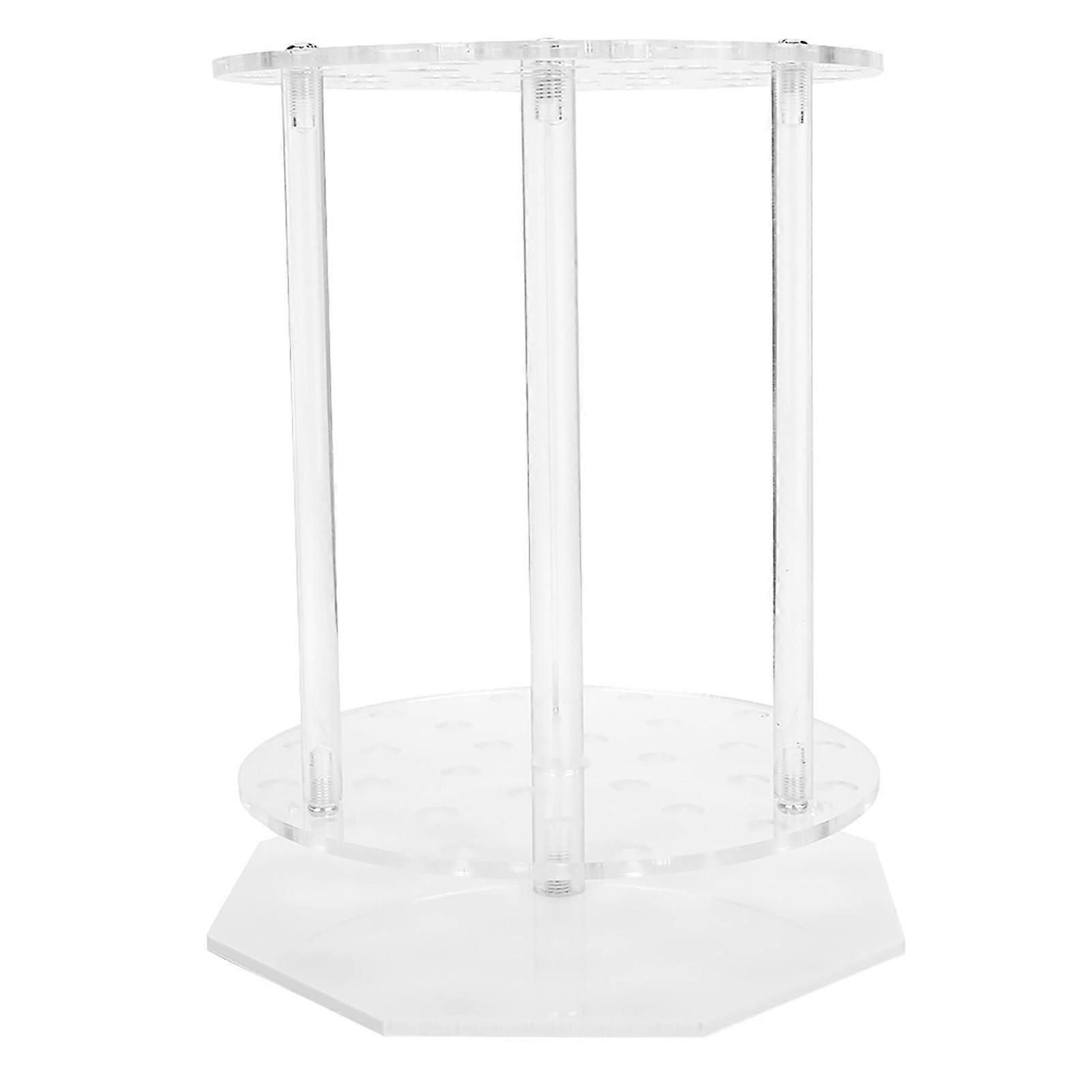 Pipette Rack 28-Holes Plexiglass Stand for Test Tubing in Laboratories
