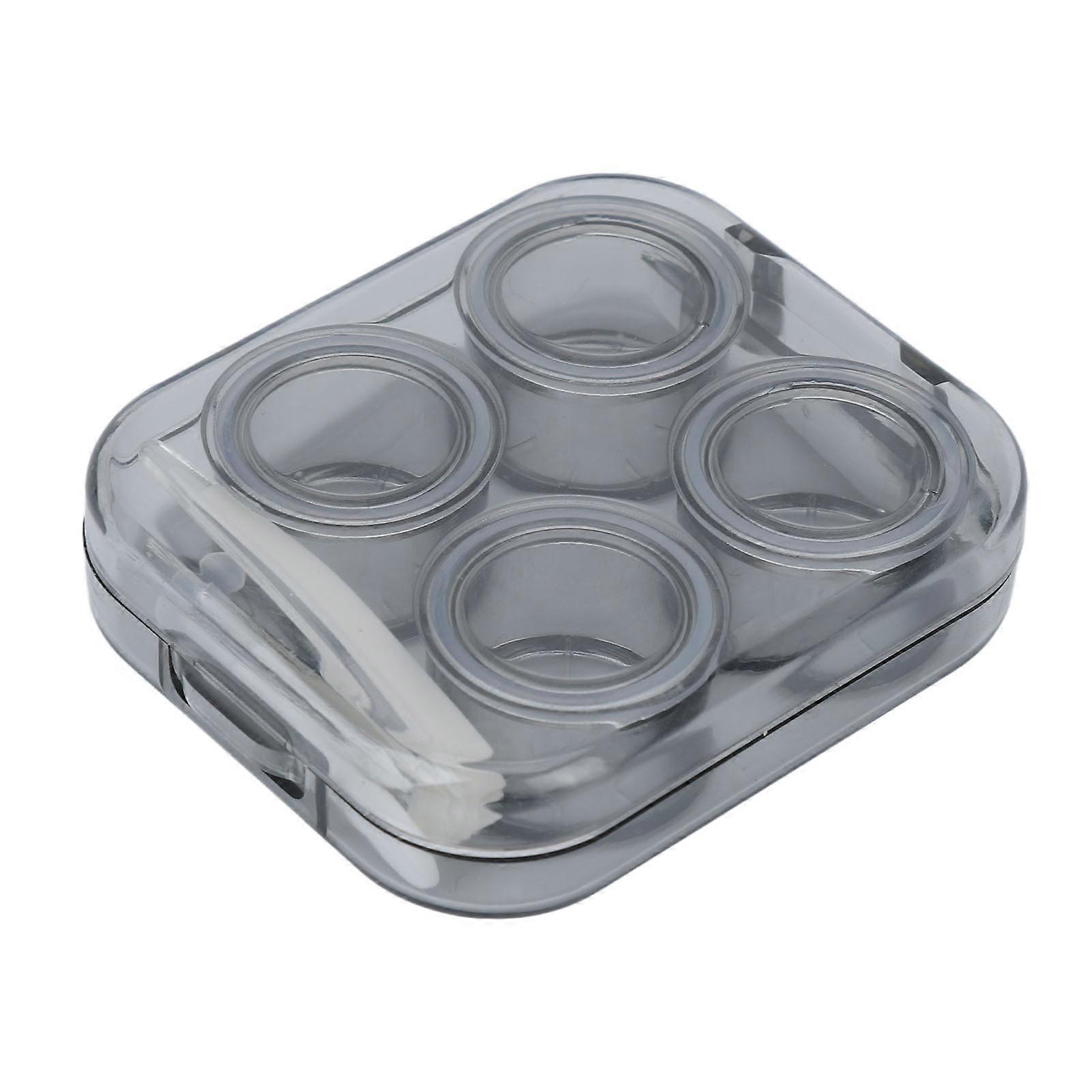 Portable Contact Lens Case Kit with Protective Container