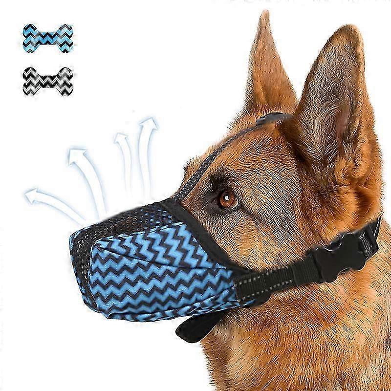 Breathable Mesh Dog Muzzle for Small, Medium and Large Anti-biting Anti-accidental Eating Dog Mask, Anti-licking Dog Muzzle