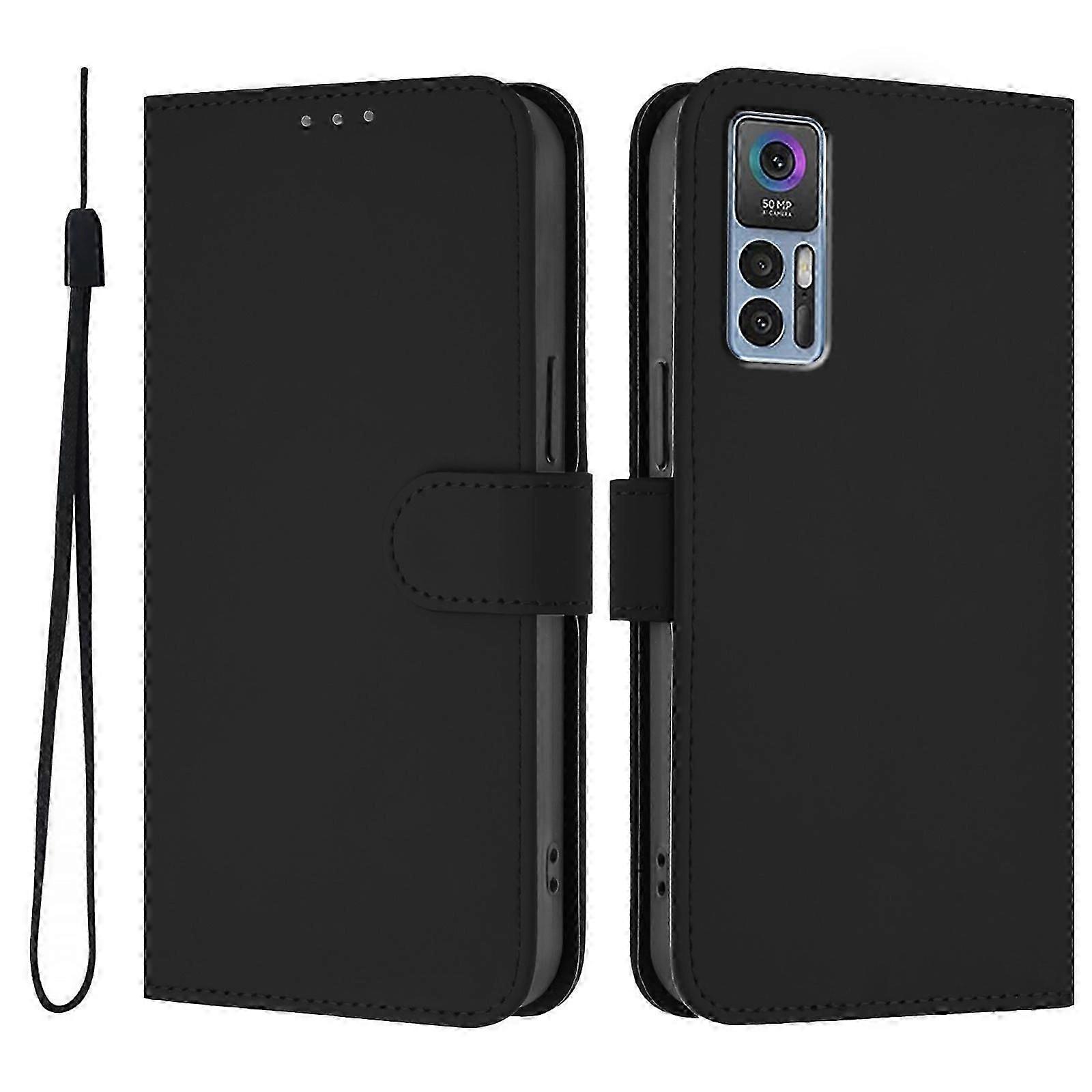Solid Color PU Case For TCL 30 4G / 30 5G / 30+