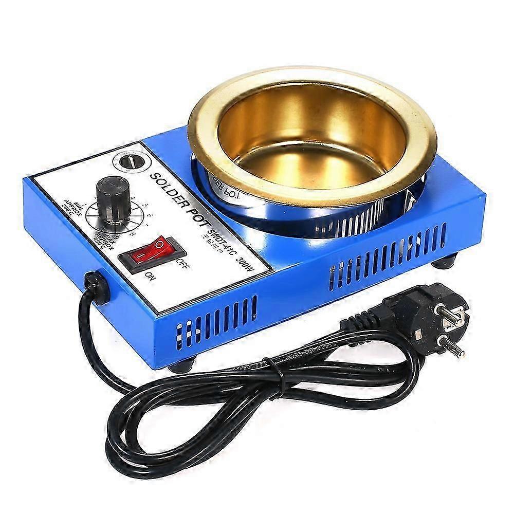 220V 300W Pot de soudure Tin Fusion Four Thermorégulation Soudure Bain de Dessoudage 100/80/50/38mm 200 ~ 450 Centigrade Prise UE