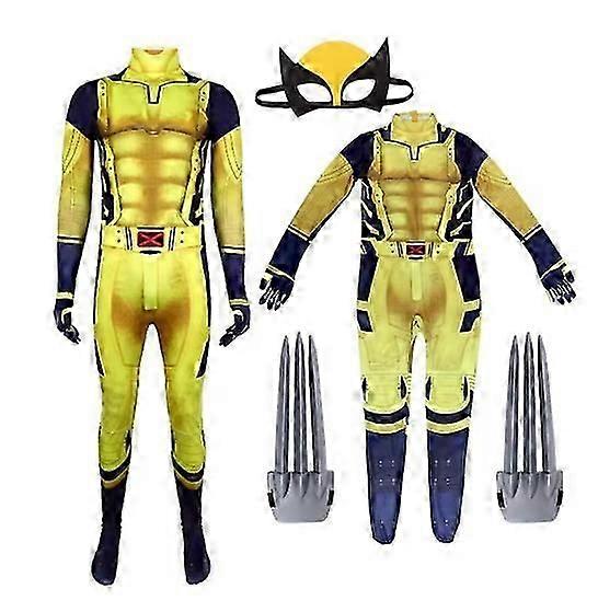 Wolver Logan Battle Suit Cosplay Costume With Wolf Accessories Mask Marvel Fans Collection