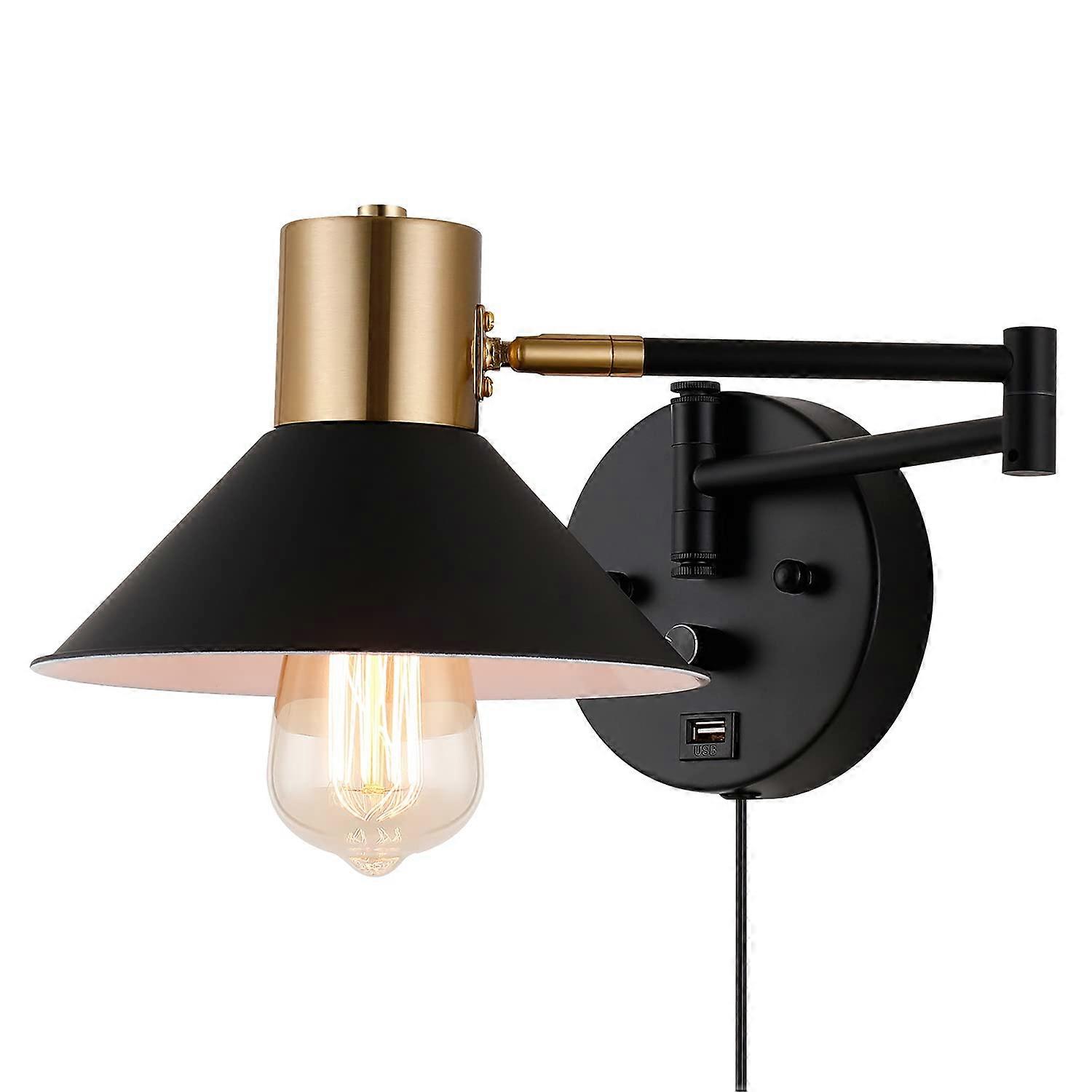 Adjustable retro industrial wall lamp for reading lamps and bedside lamps home practical