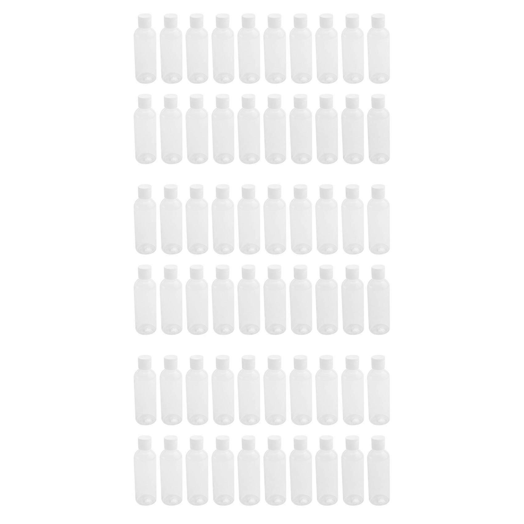 60 Pieces 100Ml Plastic Shampoo Bottles Plastic Bottles compatible with Travel Container compatible with Cosmetics Lotion