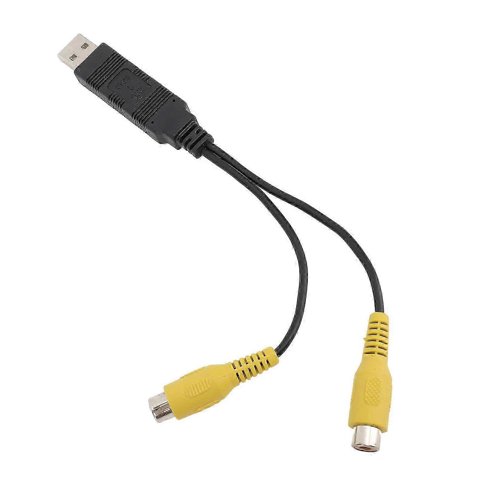 USB to CVBS Video Output Adapter HD Video Easy to Use USB to RCA Interface Cable Adapter for Vehicle f74