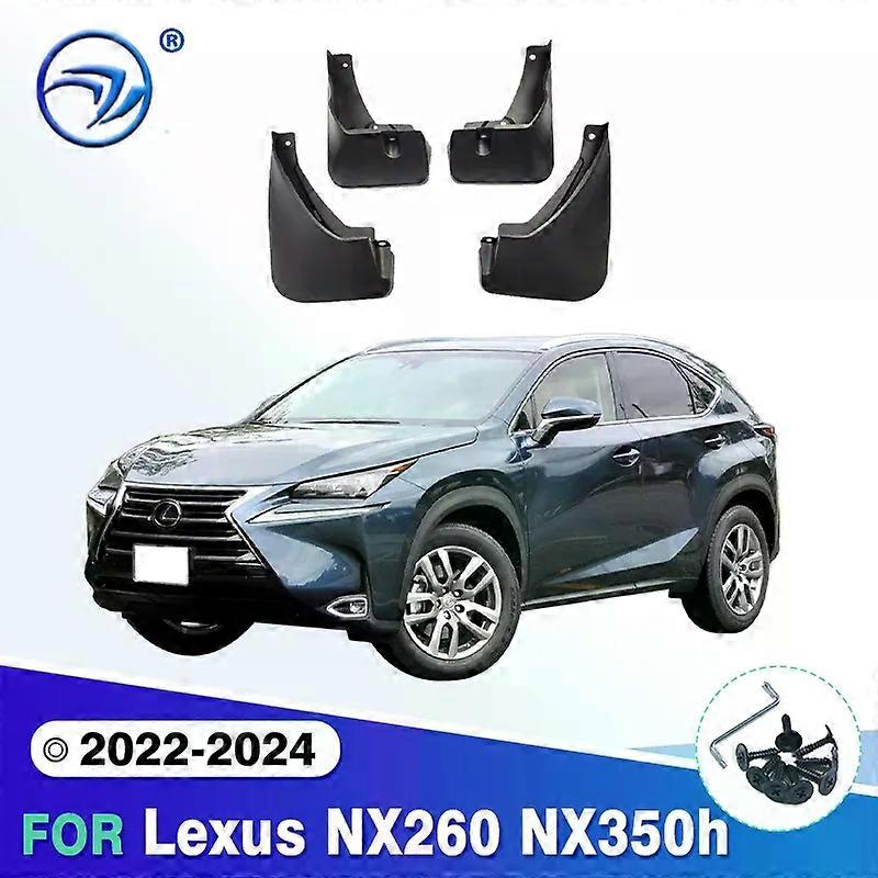 Exquisite Car Fender Mud Flaps For Lexus NX NX260 NX350h 2022 2023 2024 Splash Guards MudFlaps Front Rear Mudguards Auto Accessories