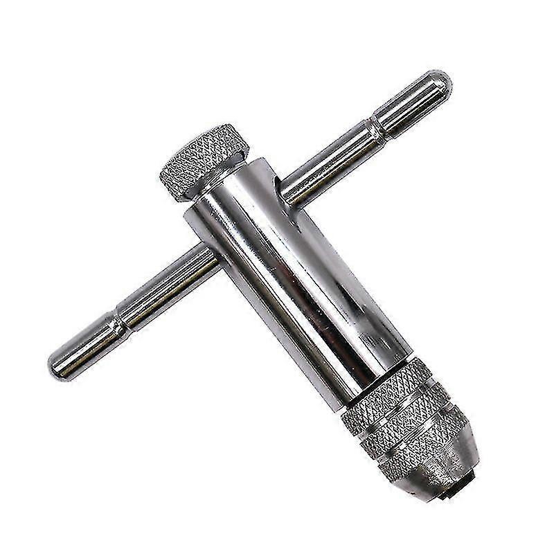 Adjustable Tap Wrench T-handle Type compatible Engineers Electricians(1pc, Silver)