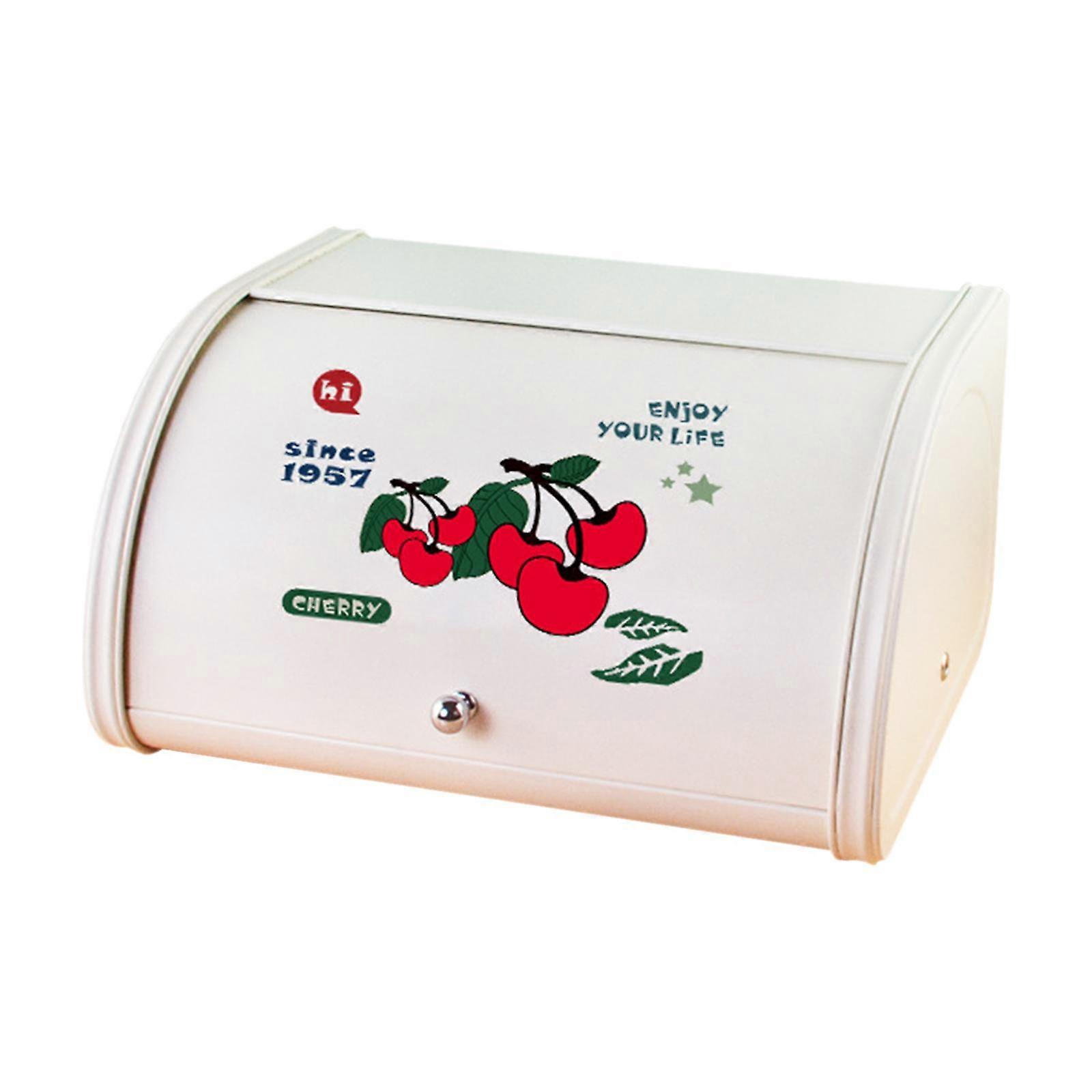 Rolltop Bread Box Iron Bread Box Large Capacity 12.40''x10.04''x6.69'' Bread Bin