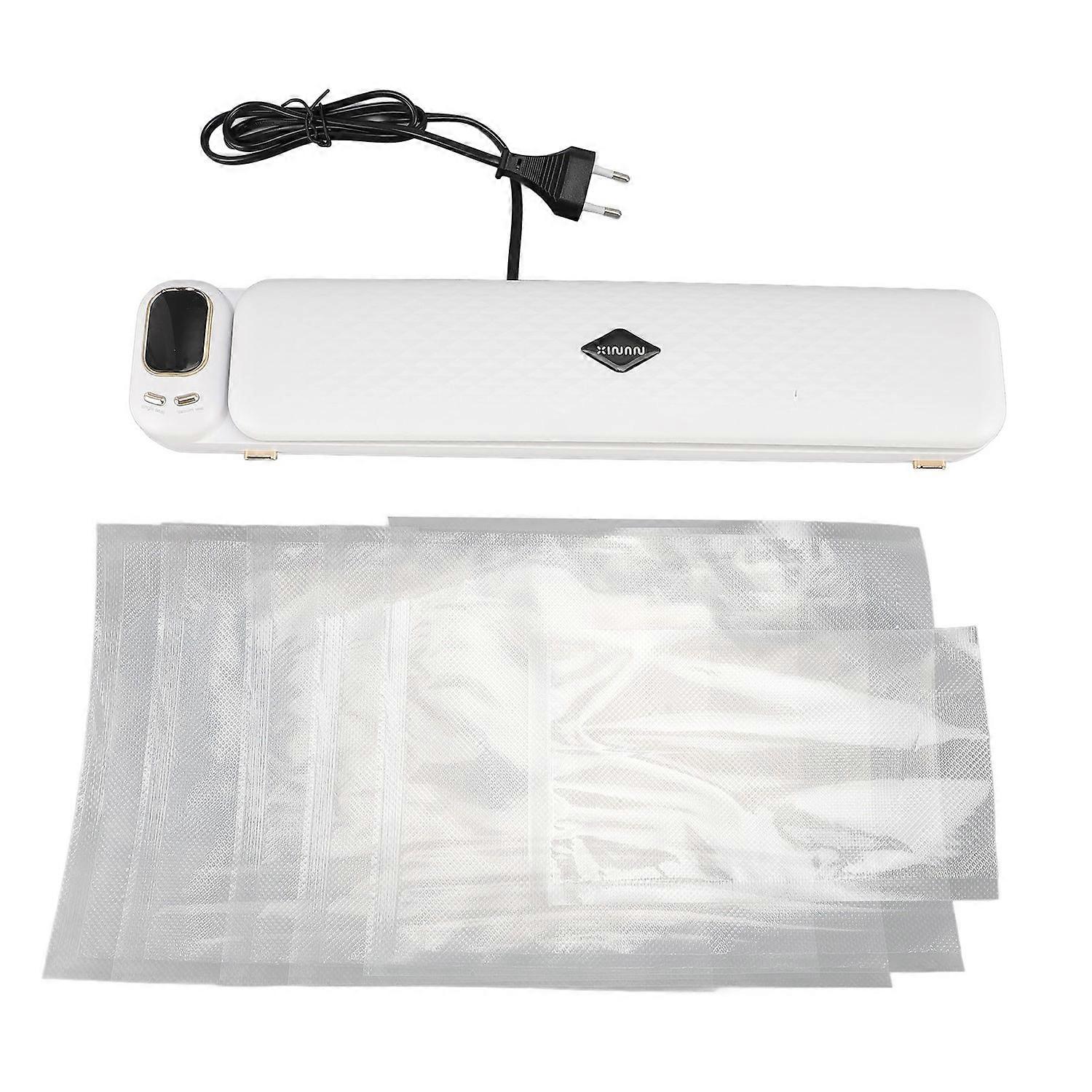 Food Vacuum Sealer with Bags Automatic Strong Suction Leakproof Portable Food Packaging Machine for
