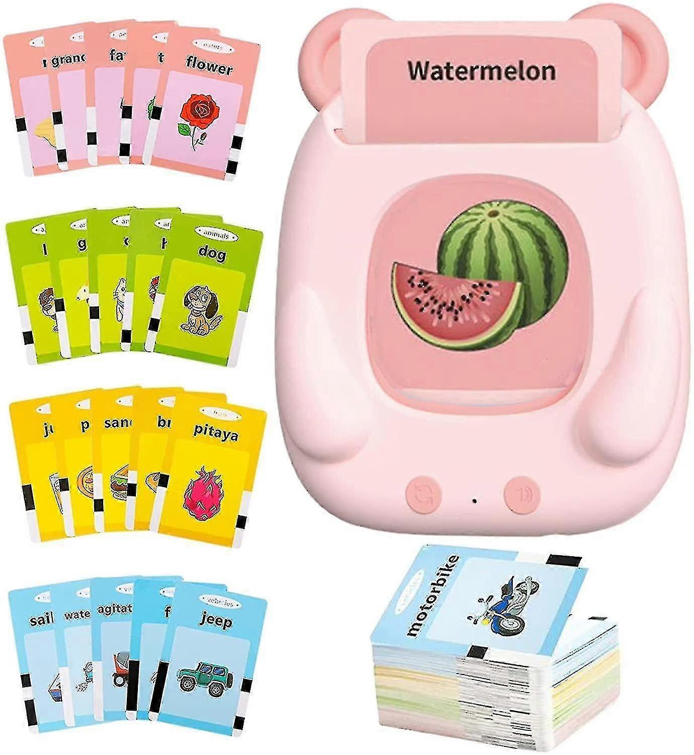 Preschool Educational Machine Early Learning Educational Toy 224 Words Talking Flash Cards