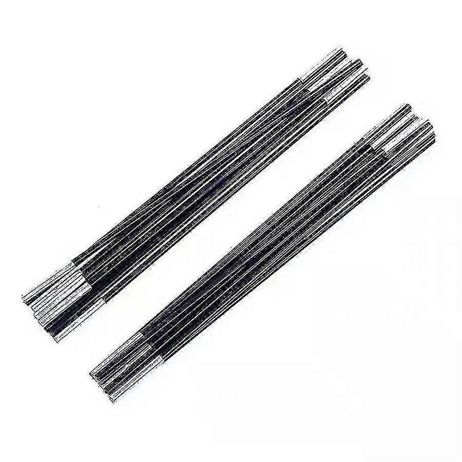 Universal Trampoline Fiberglass Rods for Top Pole or Metal Ring Replacement - Includes Caps