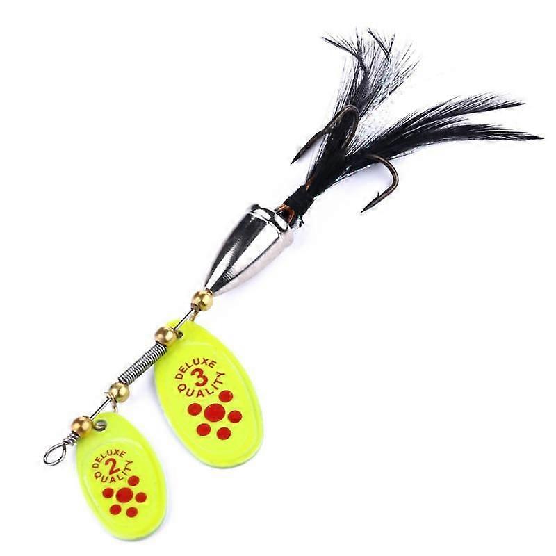 1 Stück rotierende Metall-Spinner-Angelköder 5,5 cm 9 g Pailletten Iscas künstliche harte Köder Crap Bass Hecht Drilling-Tackle-Köder