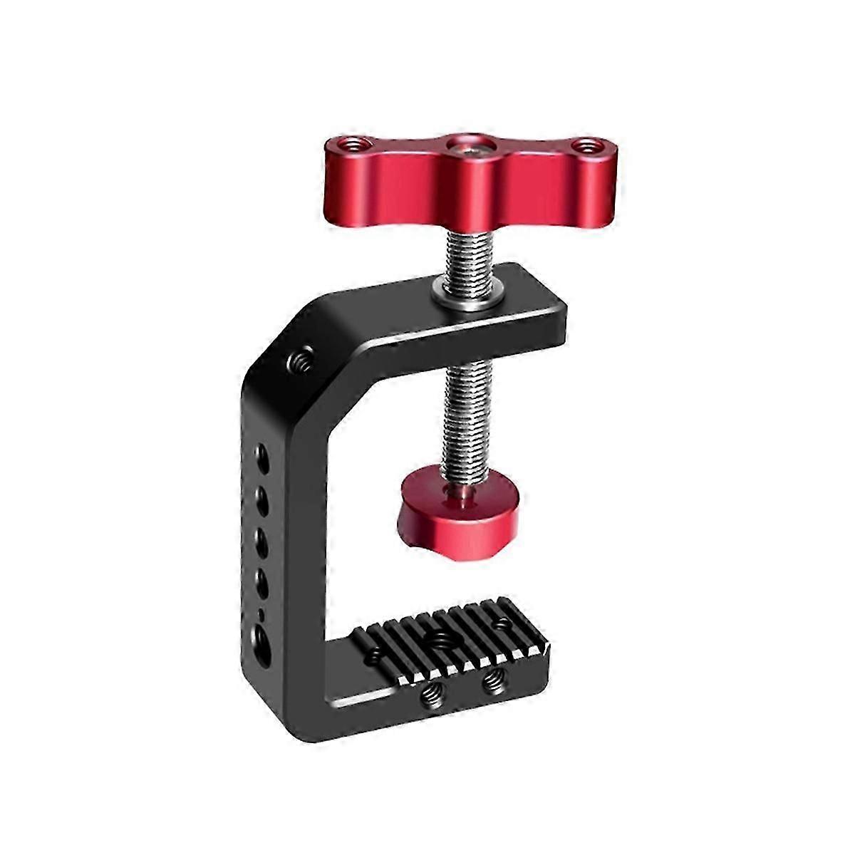 con Photography C Clamp Adjustable Aluminum Alloy Clamp for Desktop Mount Holder Camera Hot Shoe for DSLR Camera L