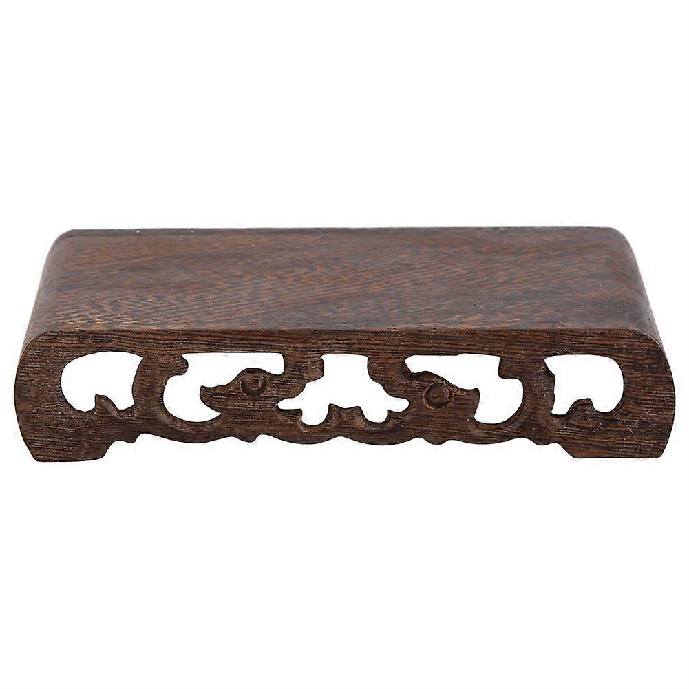 Startseite Carving Crafts Rack Antik Display Rack Vase Jade Halter Schreibtischdekoration (L)