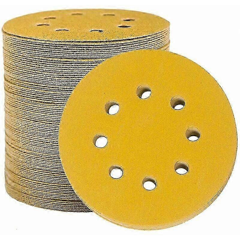 100 sanding discs 125 mm, 8 holes, 150 thsinde