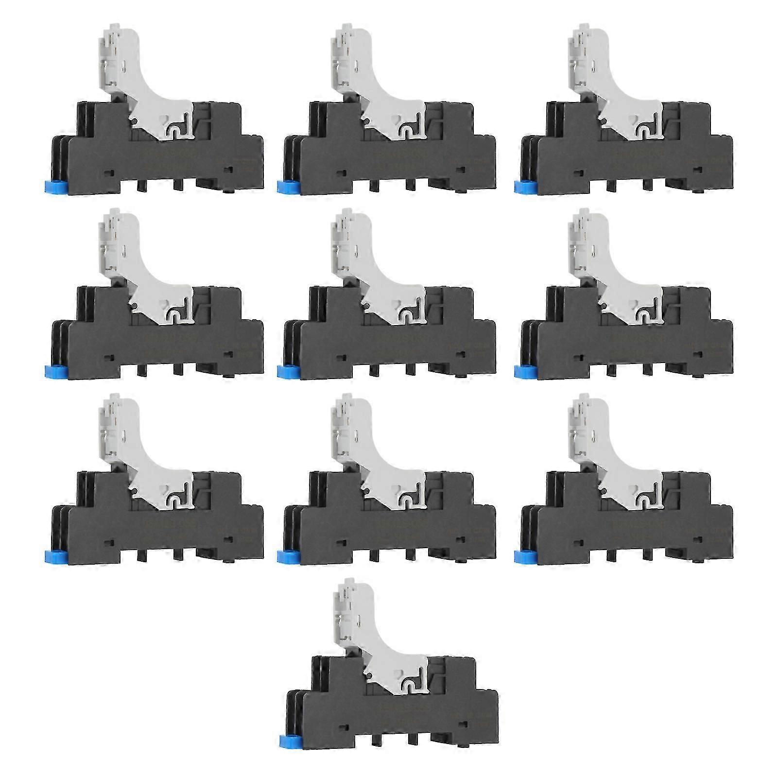 10Pcs Relay Base 8 Pin Holder Socket Accessory Set Kit AC  for Lathe Equipment