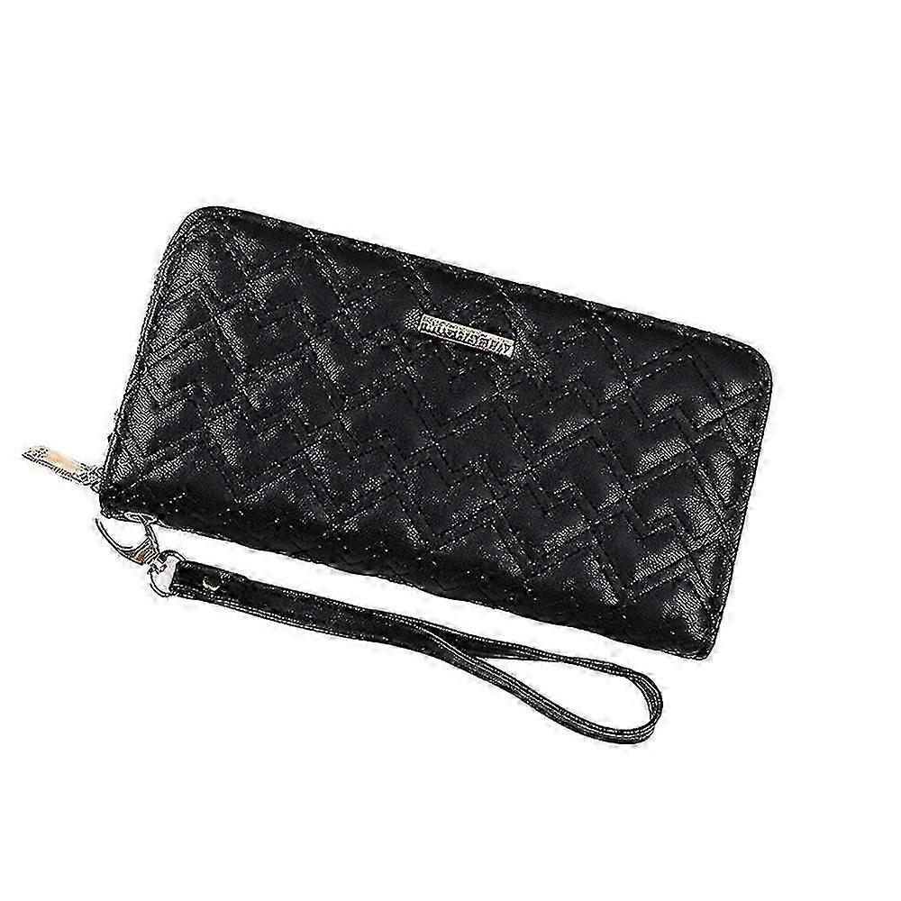 Portefeuille Pu élégant pour femmes Ladies Simple Wristlet Wallet