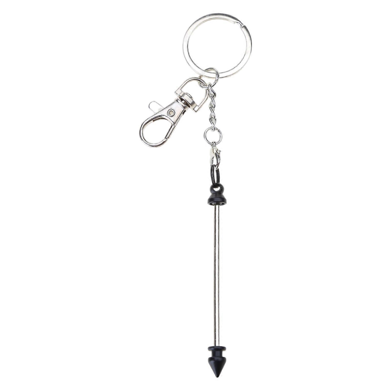 Metal Bullet Head Keychain Unique DIY Beading Kit for Fashionable Key Accessories Alloy Mobile Phone Accessories Pendant matte black