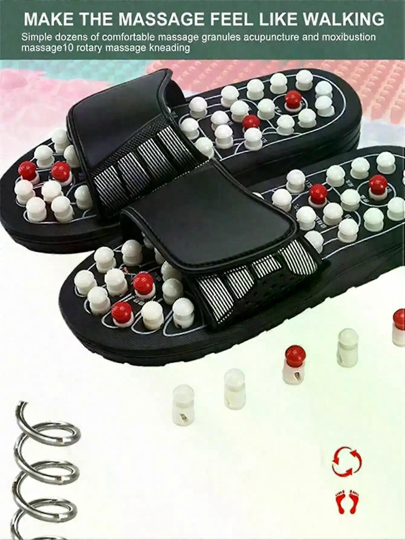 Acupoint تدليك النعال الصندل للرجال القدمين الصينية العلاج بالابر الطبية الدورية أحذية تدليك القدم للجنسين