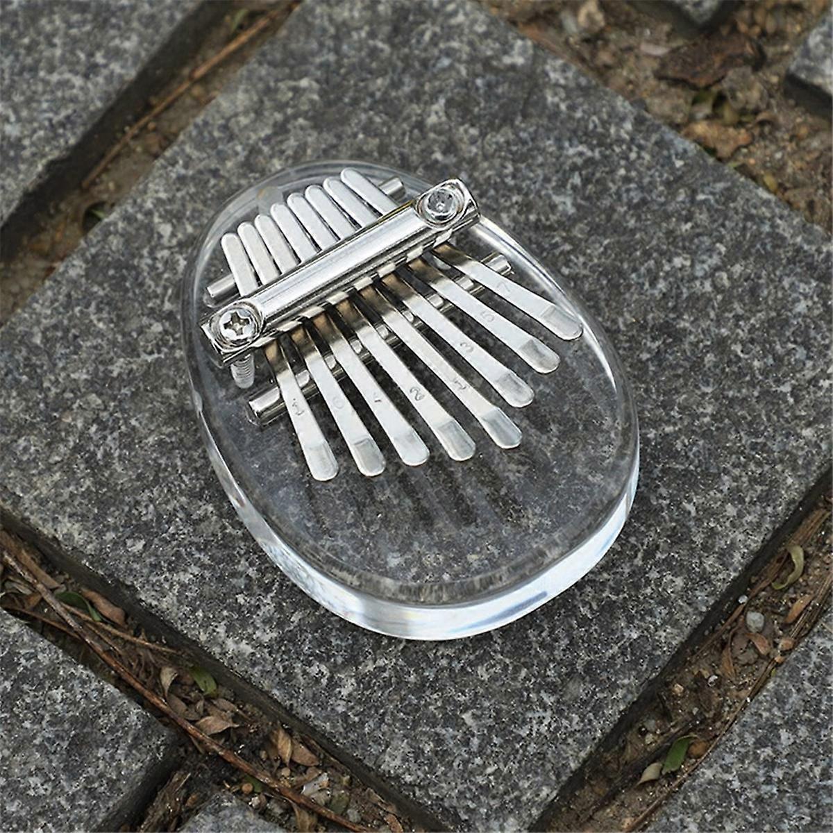 Instrument de piano à doigts Kalimba en cristal transparent chat