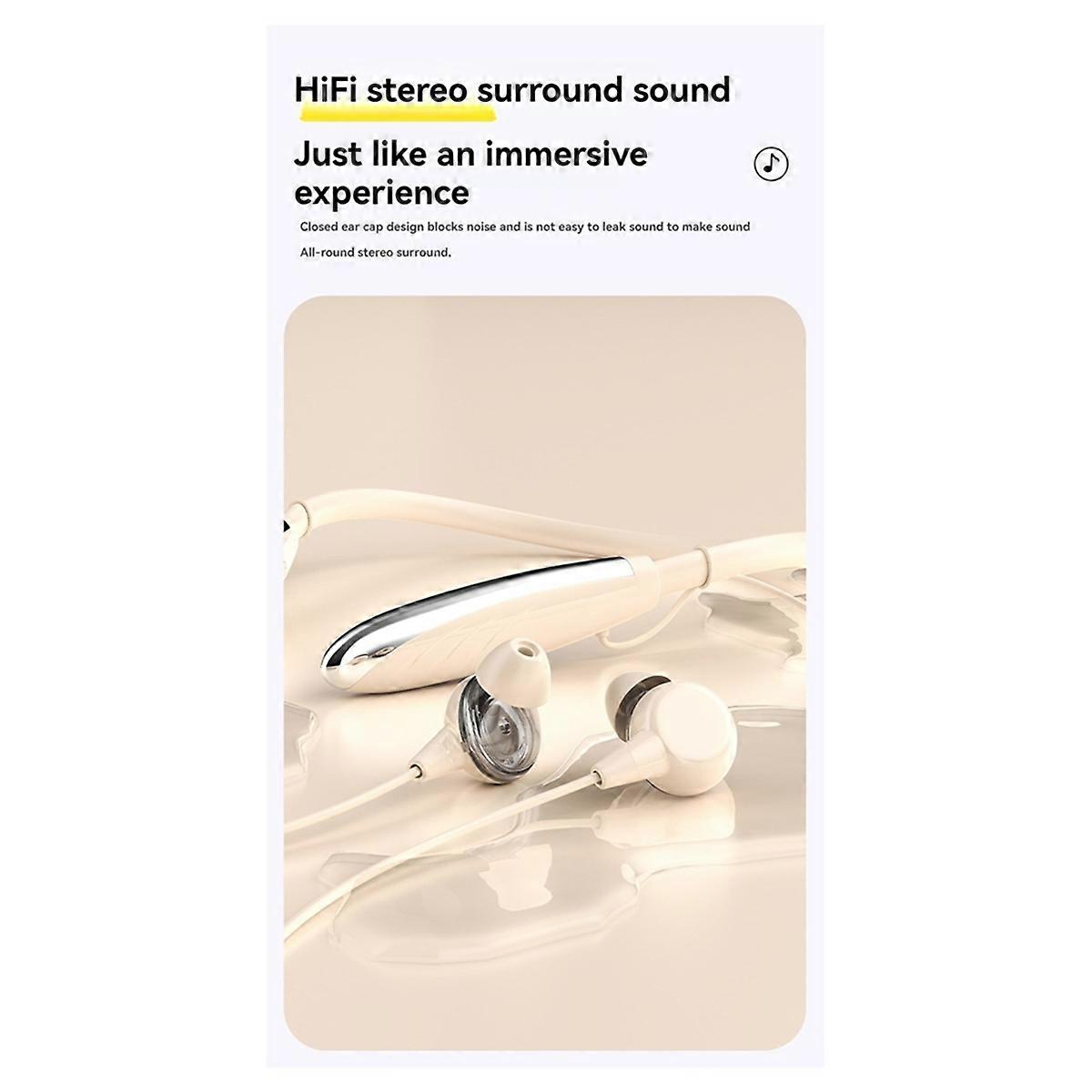 Bluetooth V5.0 Neck Hanging Earphone for Running Workouts A