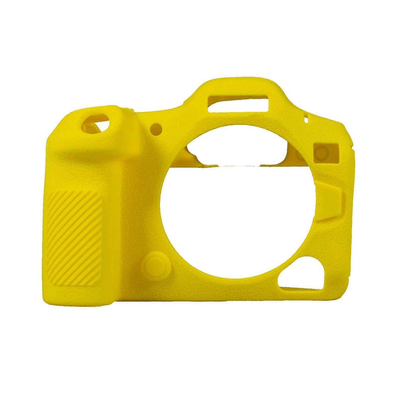 Silicone Camera Case for R5II Camera Shockproof NonSlip Protective Cover  Yellow
