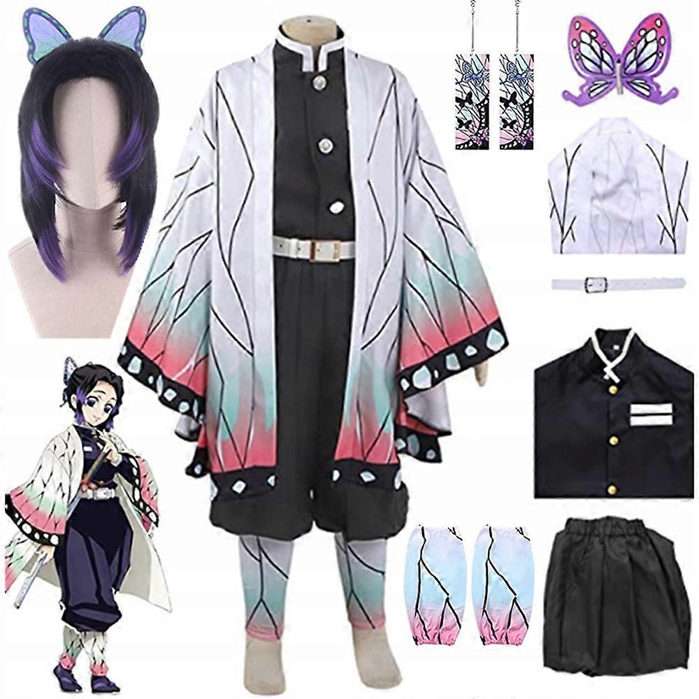 コスプレ 鬼滅の刃 しのぶ こちょうウィッグ