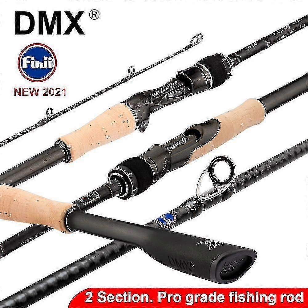 Fishing Rods 2 Section Fuji Guide Fishing Rod Spinning Casting Travel Rod Brown