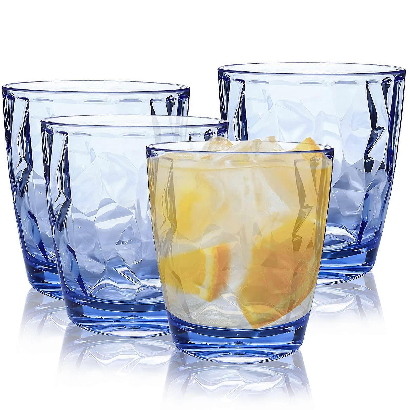 4 pcs Plastic Water Tumblers for Daily Use 10oz