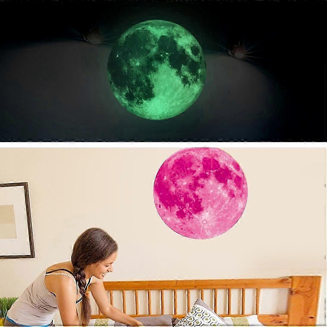 Fluorescent Moon Wall Stickers Halloween Wall Stickers Bedroom Living room Decorative Wall Stickers