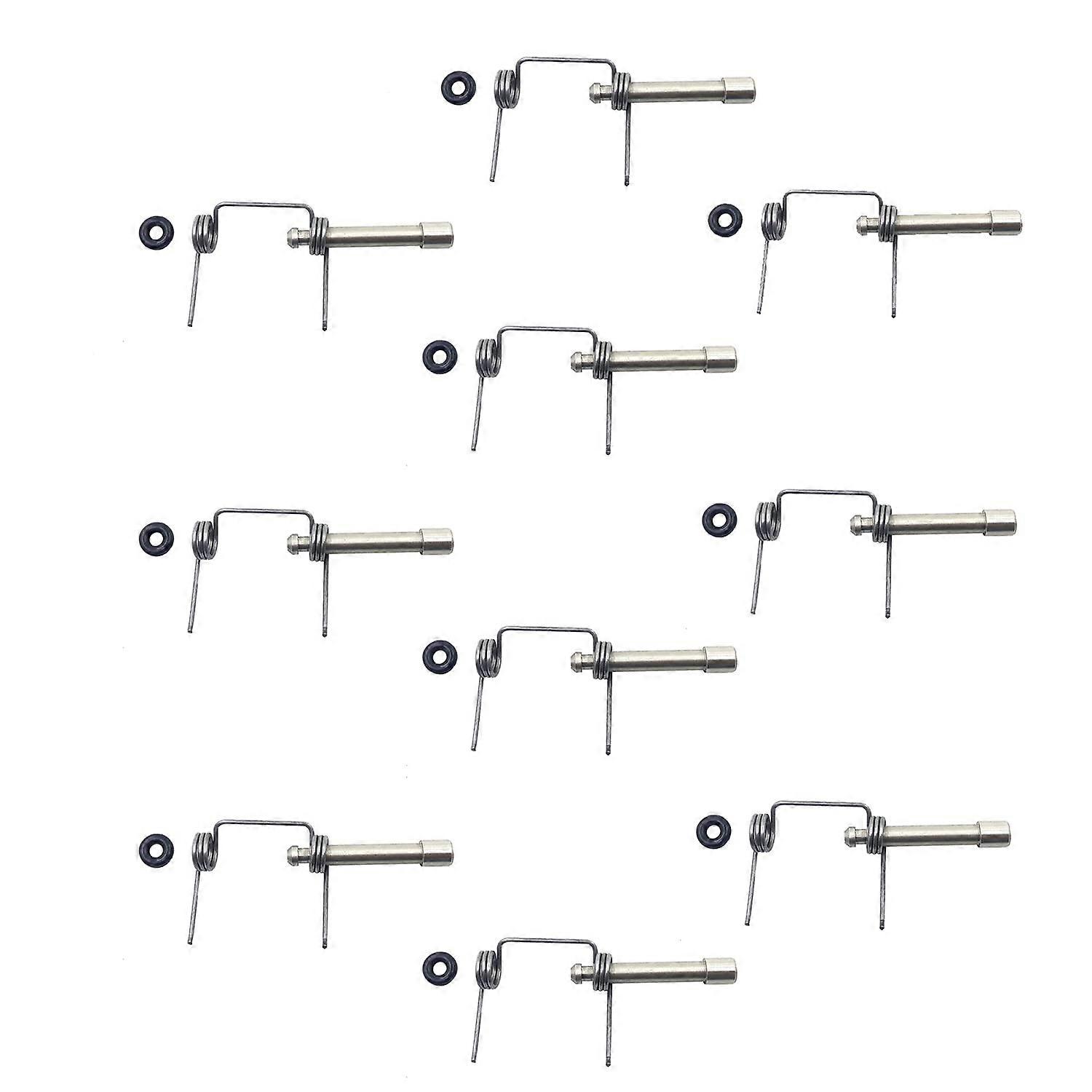 10 Sets Generic Replacement Parts Compatible with Hitachi NV45AB2 Aftermarket Feeder Spring Shafts Washers Set for Roofing Nailer 877-761