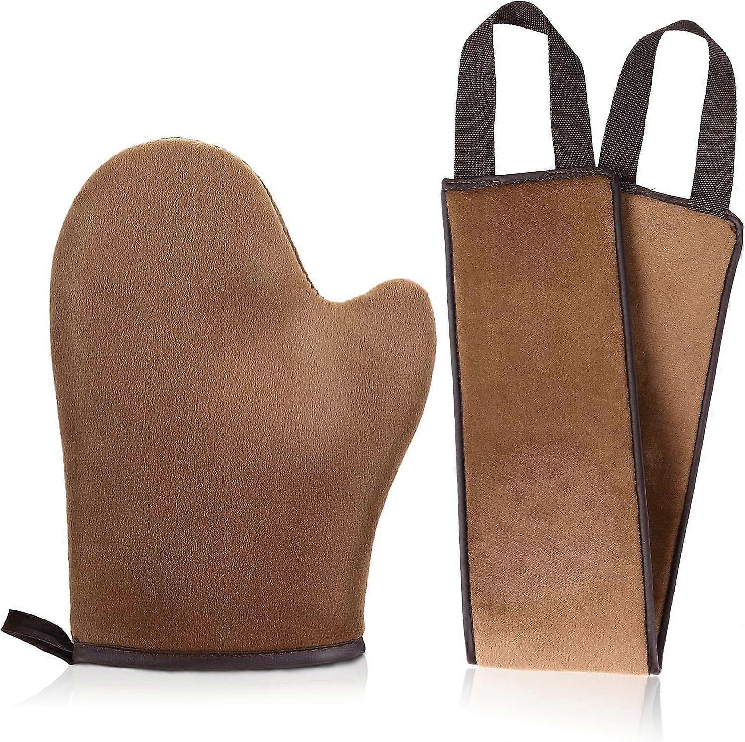 2 Pack Back Lotion Applicator Kit, Mini Self Tan Mitt, Back Buddy Lotion Applicator for Back Self Applicator Work with Self Mitts When Apply Tanning