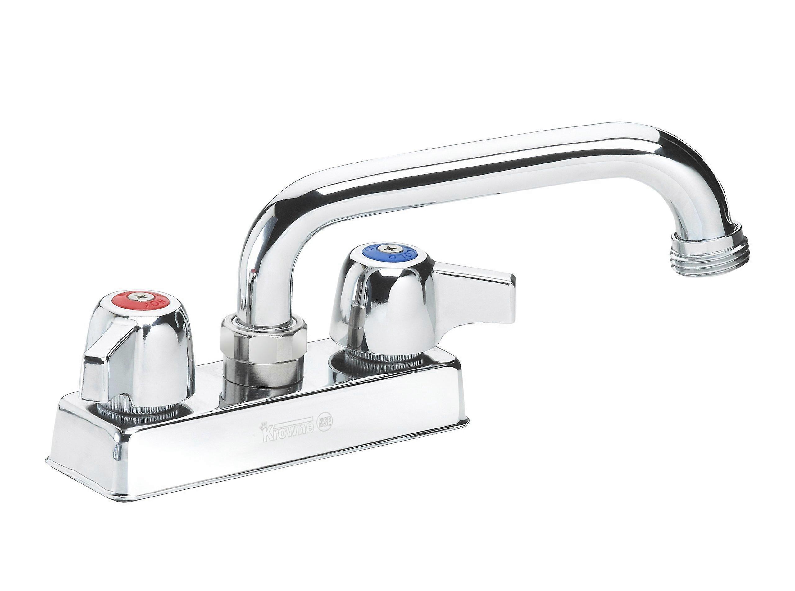 11-406L Silver Series Faucet, Deck Mount, 4-Inch Centers, 6-Inch Swing Spout, Chrome Finish, Low Lead, NSF Compliant