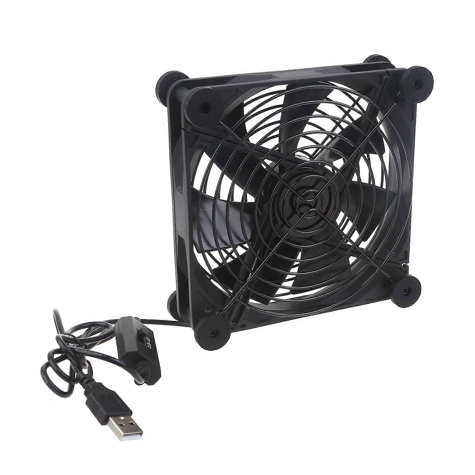 5V USB Powered Fan For Routers And Modems, Compact Cooling Case Fan For Laptops And Electronics