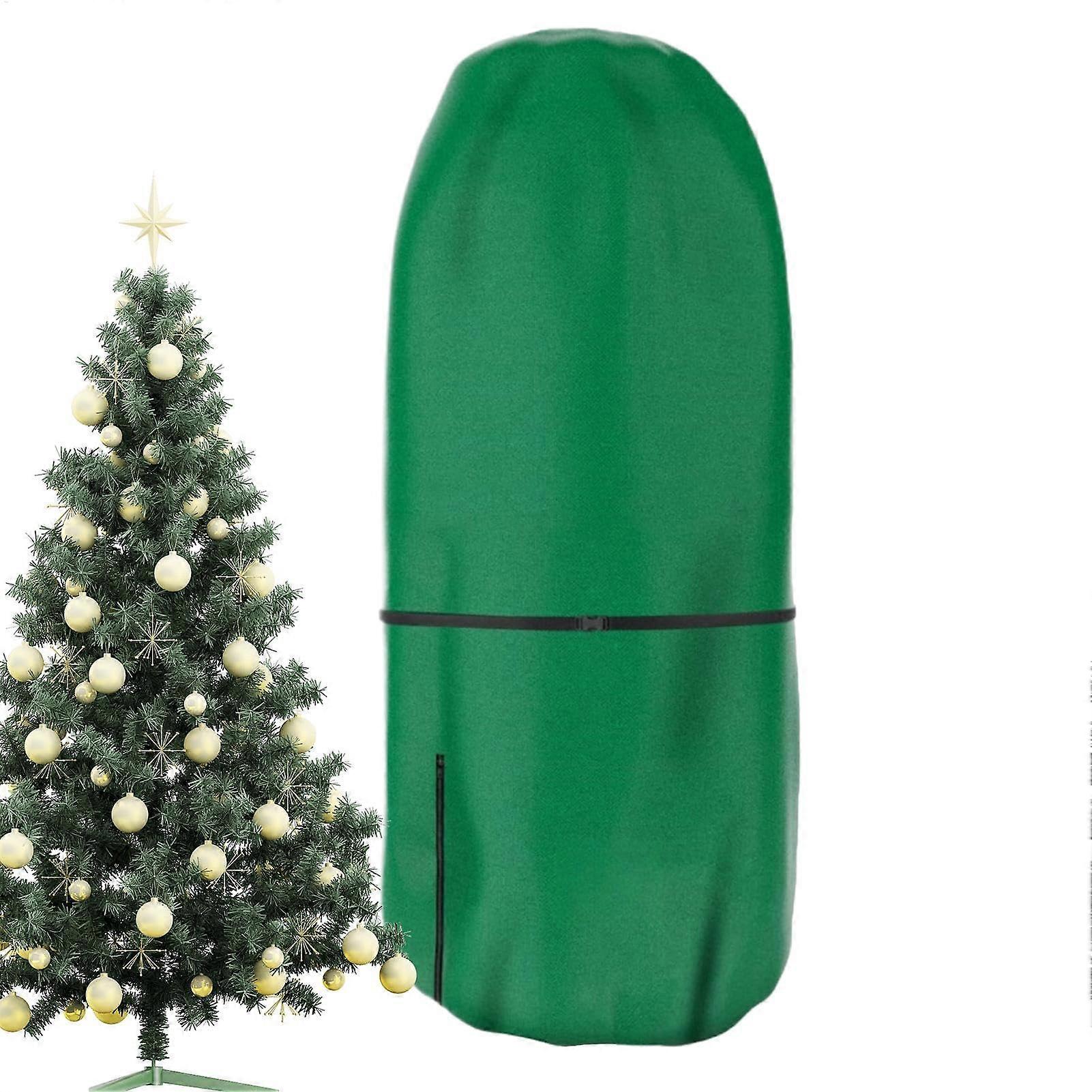 Christmas Storage Bag for Upright Artificial Christmas Trees, Heavy-Duty Zippered Cover, Fits 6 to 9 Foot Trees