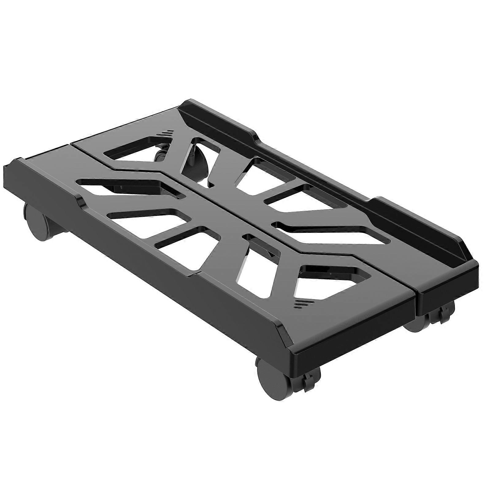 Adjustable Computer Stand with Wheels Mobile CPU Holder for Home Office Cooling Design