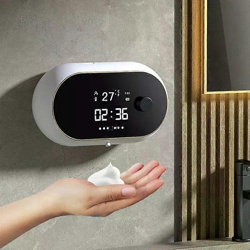 Wall-mounted Automatic Soap Dispenser Screen Soap Dispenser Automatic Touchless Rechargeable Sensor Soap Dispenser with LED