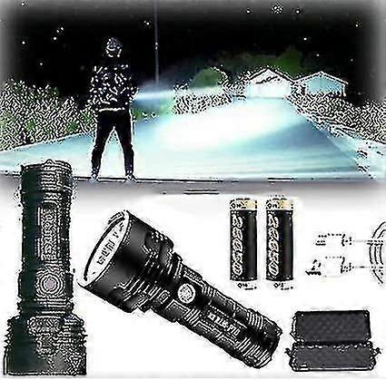 30000-100000 Lumens High Power Led Waterproof Torch Light Super Bright, 3 Modes Most Powerful 50w Xlm-p70 Led Usb Rechargeable Torch-yyc
