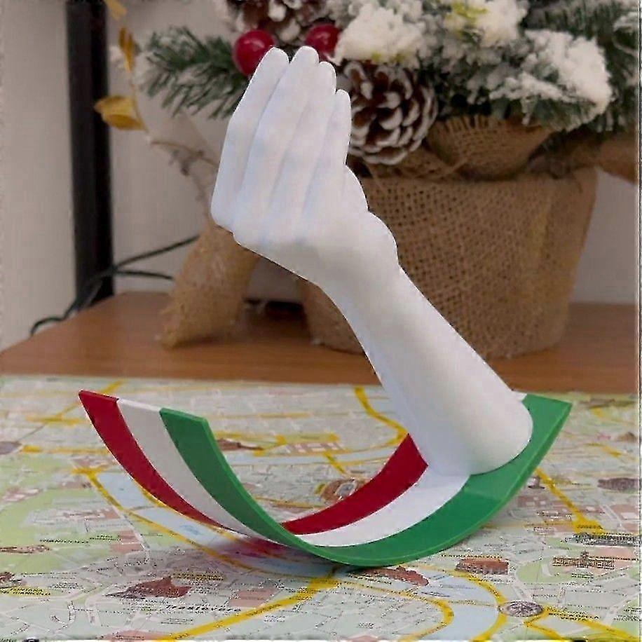 3D Printed Swinging Italian Hand Gesture, Handmade Rocking Gestures Desk Toy, Hand Made Fun Office Decor Sign, for Table Shelf Office Desktop Decorati