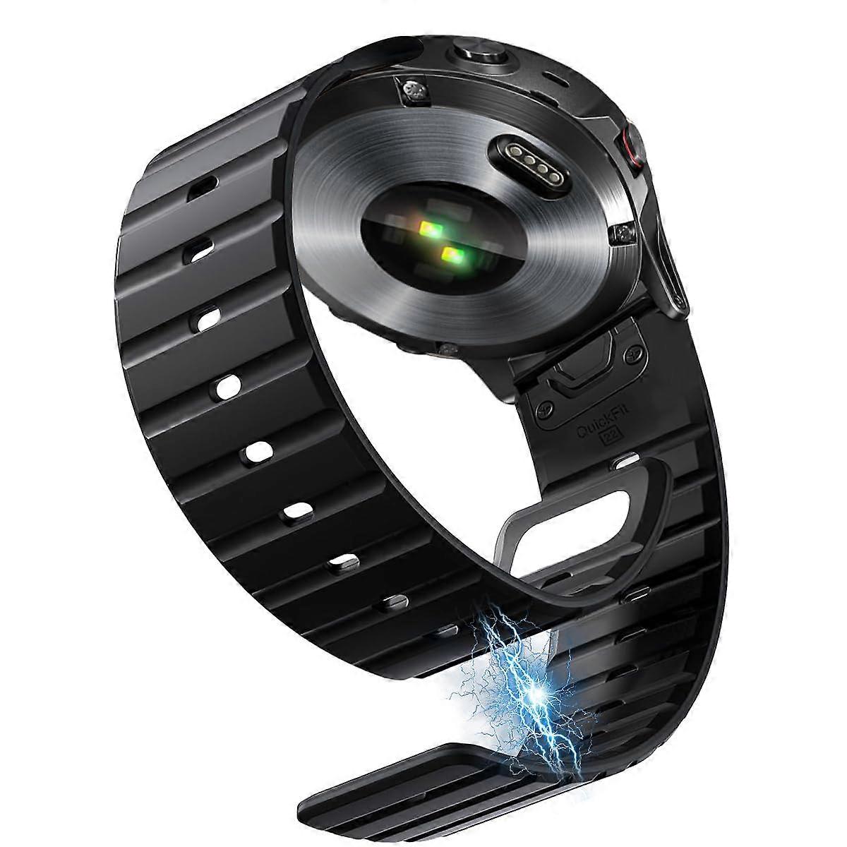 Strong Magnetic Sport Bands Compatible for Instinct 3/2/1/Fenix 8 51mm/Fenix 7X / Fenix 6X
