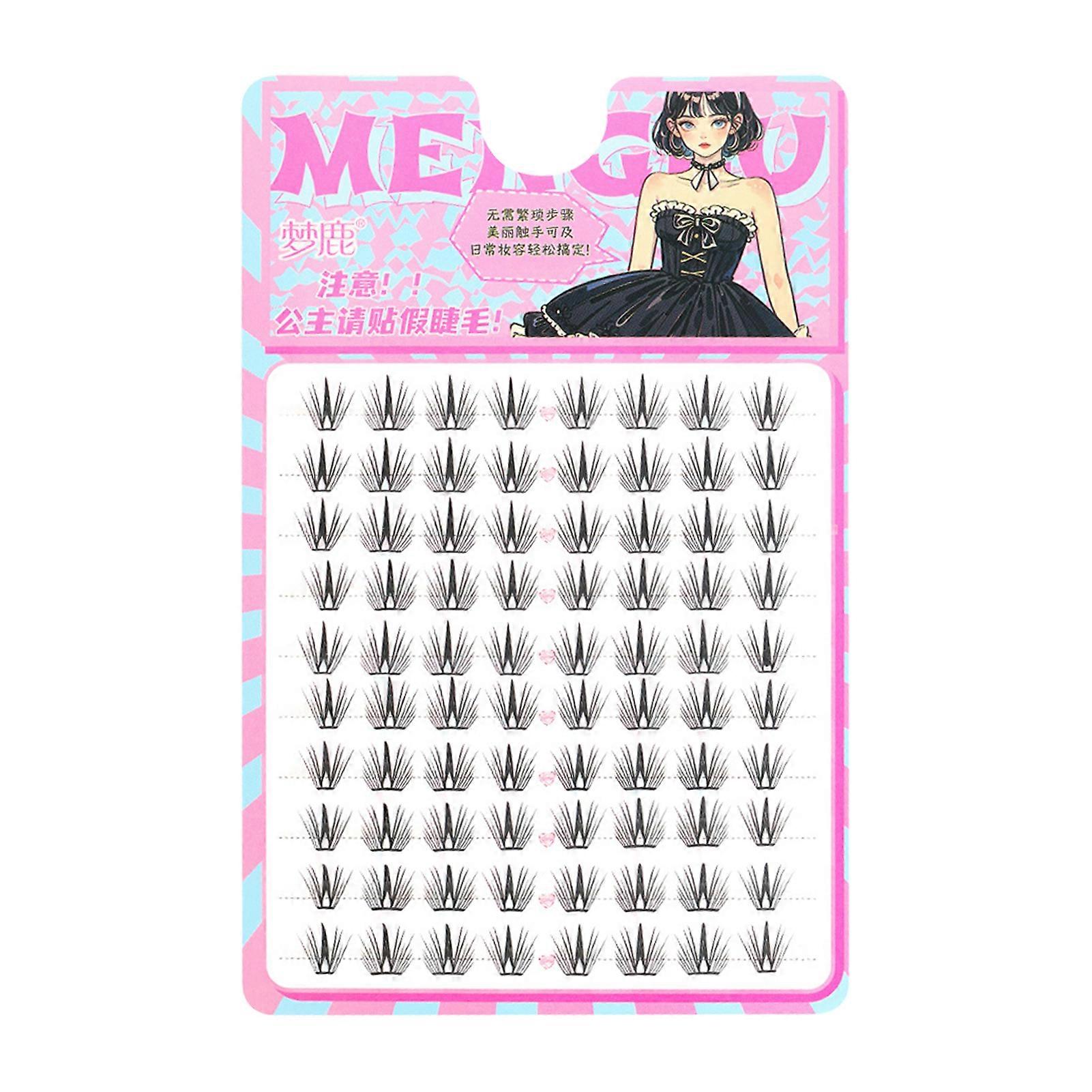 Pre-glued Eyelash Clusters Self Sticking Eyelashes Clusters for Beginner & Proficients Friendly