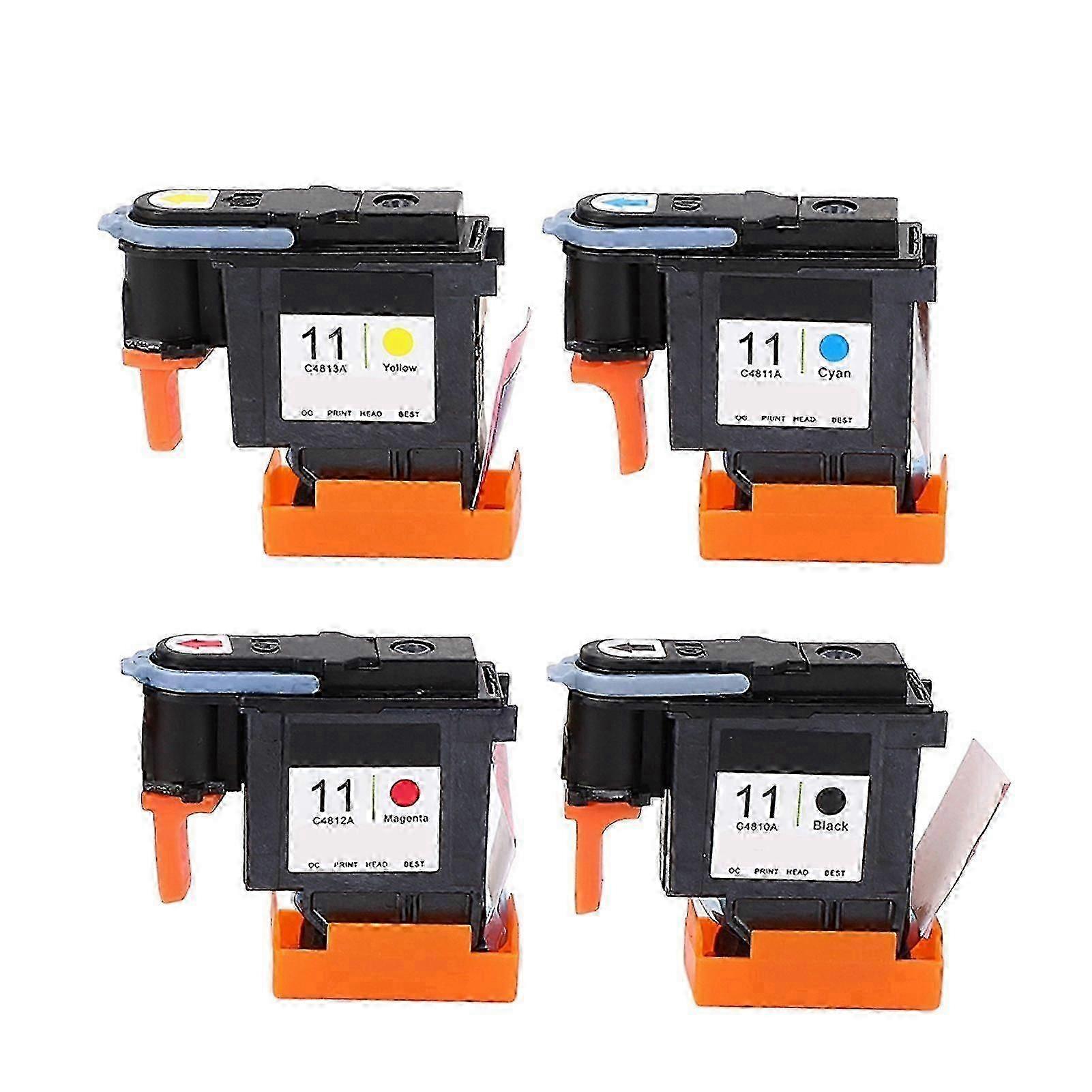 סט ראשי מדפסת HP Designjet - מג'נטה שחור ציאן צהוב 4 יח'