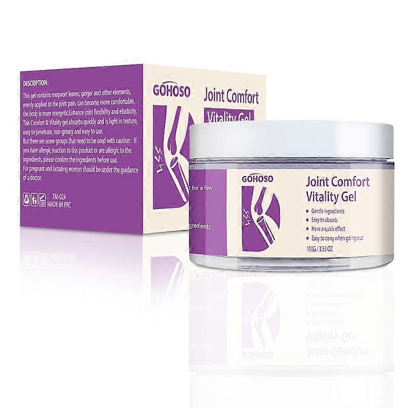 Joint Gel Purple Gel, Καταπραϋντική κρέμα μασάζ για γονάτα, οσφυϊκή χώρα, λαιμό, χέρια, πόδια δραστηριότητες σε όλο το σώμα, Joint Relief Gel