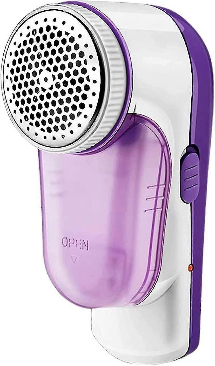 Rechargeable fabric shaver and linter remover (purple)