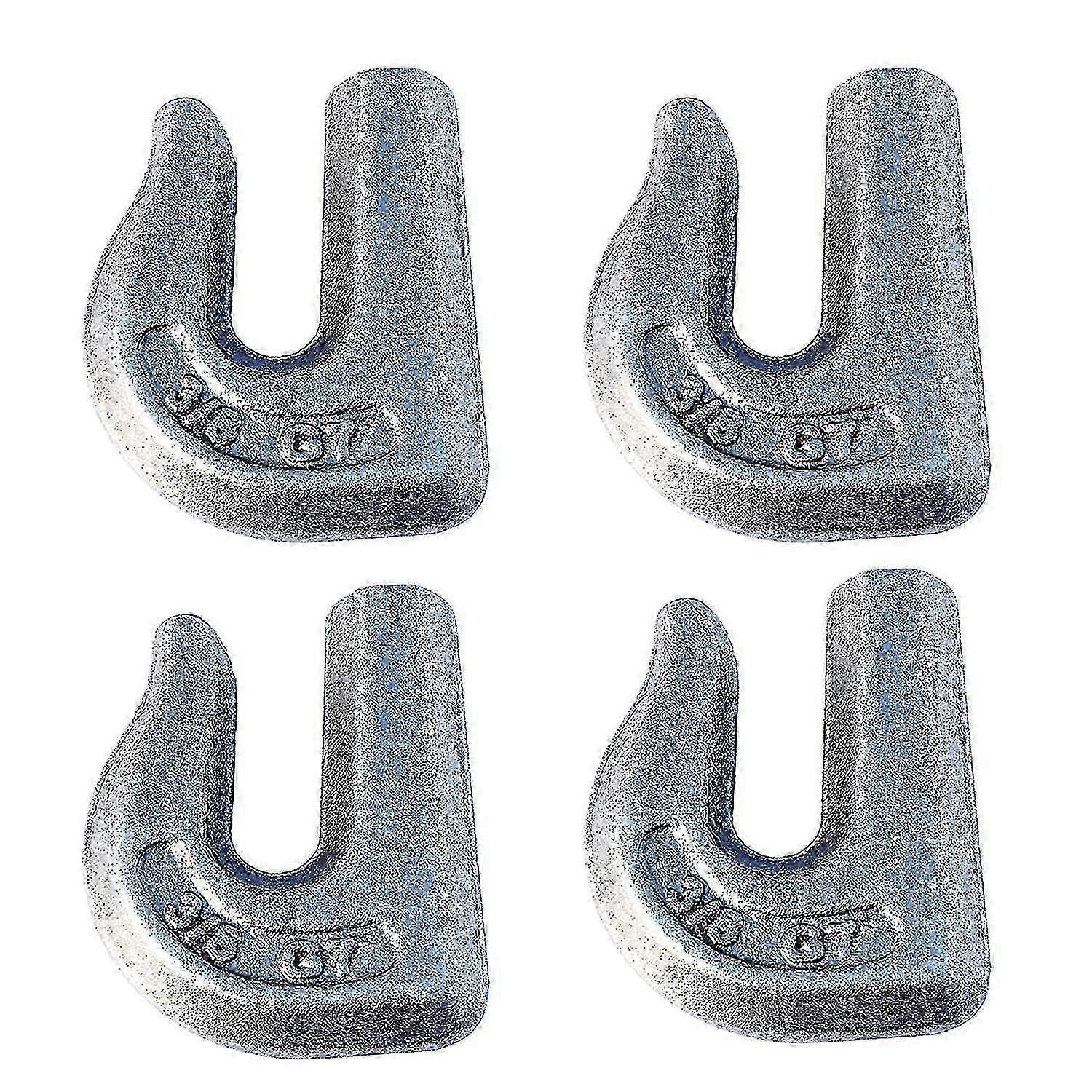 Weld On Grab Chain Hook G70 3/8" Weld On Chain Grab Hooks Bucket Flatbed Trailer Wrecker Tow Tie Down Forged Steel Working Load Limit: 6600 Lbs - -