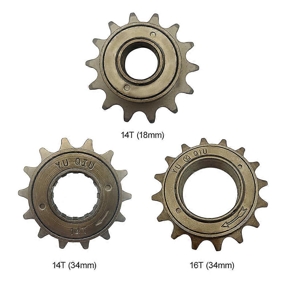 Bicycle Freewheel 14/16T 18MM 34MM Single Speed Freewheel Flywheel Sprocket Gear Bicycle Accessories